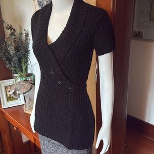 NWT Style&Co size small Black Buttoned Women's Sweater